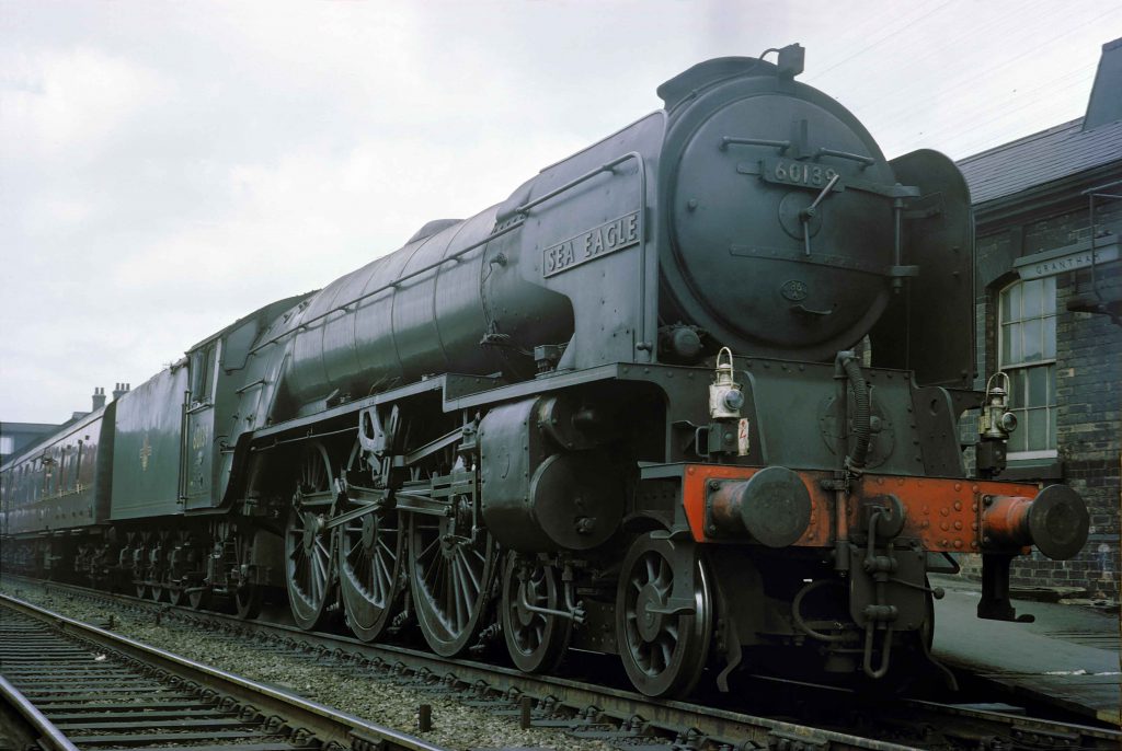 Class A1 No. 60139 Sea Eagle prepares to depart from Grantham for the south in late June 1962. Photograph by Cedric A. Clayson, © John Clayson