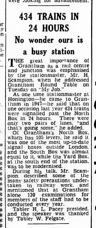 The Grantham Journal 15th January 1954, page 1 From The British Newspaper Archive Image © THE BRITISH LIBRARY BOARD. ALL RIGHTS RESERVED.