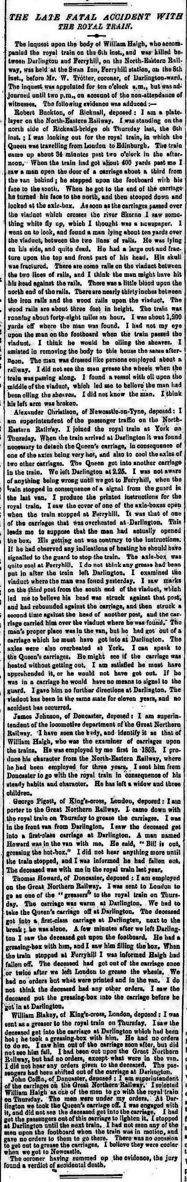 The Morning Chronicle 12th September 1855, page 7 From The British Newspaper Archive Image © THE BRITISH LIBRARY BOARD. ALL RIGHTS RESERVED