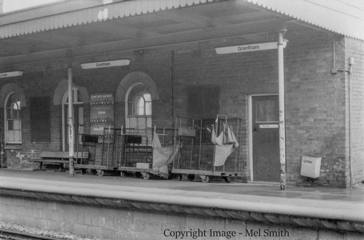 A view across to platform 2 from platform 1. This building was formerly the down side Refreshment Room which closed in the 1960s. Copyright Image - Mel Smith