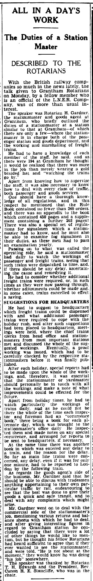 From The Grantham Journal of 10th December 1938. From The British Newspaper Archive?Opens in a new window Image © THE BRITISH LIBRARY BOARD. ALL RIGHTS RESERVED.